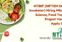 NIFTEM Project Vacancies For Food Science