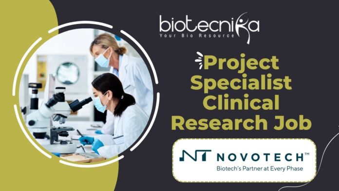 Project Specialist Clinical Research - at Novotech,