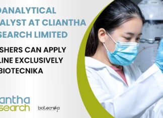 Freshers Biochemistry Jobs at Cliantha Research Limited