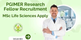 PGIMER Research Fellow Recruitment