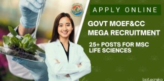 MoEF&CC Scientists Direct Recruitment 2025