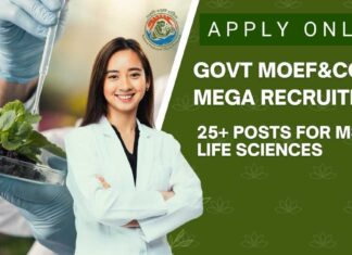 MoEF&CC Scientists Direct Recruitment 2025