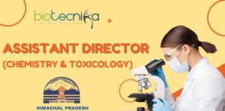 HPPSC Assistant Director (Chemistry & Toxicology) – Apply Now