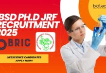 IBSD Ph.D JRF Recruitment 2025 – Lifescience Candidates Apply Now! IBSD PhD JRF Life Science Recruitment 2025 – Apply Now!