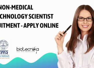ICMR Non-Medical Biotechnology Scientist