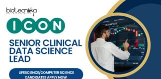 ICON Senior Clinical Data Science Lead - LifescienceComputer Science Candidates Apply Now 