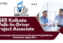 IISER Kolkata Walk-In-Drive: Agricultural Sciences Project Associate Job IISER Kolkata Agricultural Sciences Project Associate Job, Attend Walk-In