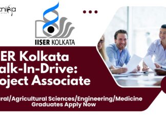 IISER Kolkata Walk-In-Drive: Agricultural Sciences Project Associate Job IISER Kolkata Agricultural Sciences Project Associate Job, Attend Walk-In