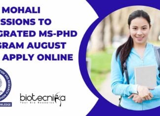 IISER Mohali Integrated MS-PhD Admissions