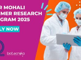 IISER Mohali Summer Research Program 2025