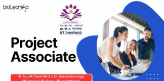 IIT Dharwad Project Associate Job For Biotech, Apply Now!