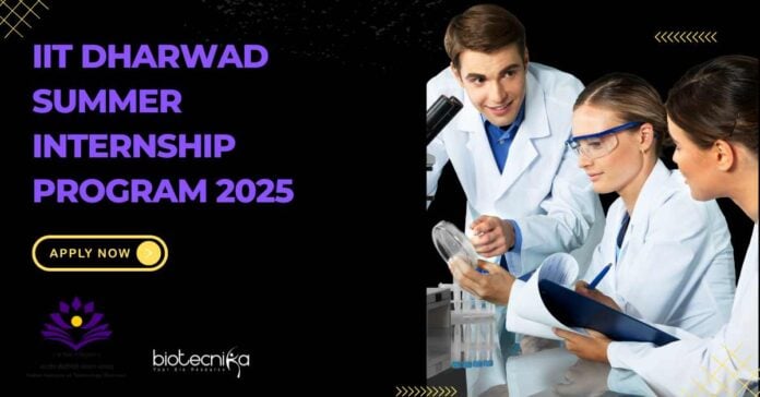 IIT Dharwad Summer Internship Program 2025