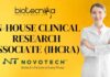 In-house Clinical Research Associate (IHCRA) Job at Novotech