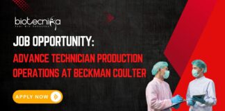 Job Opportunity: Advance Technician Production Operations at Beckman Coulter- Apply Now 