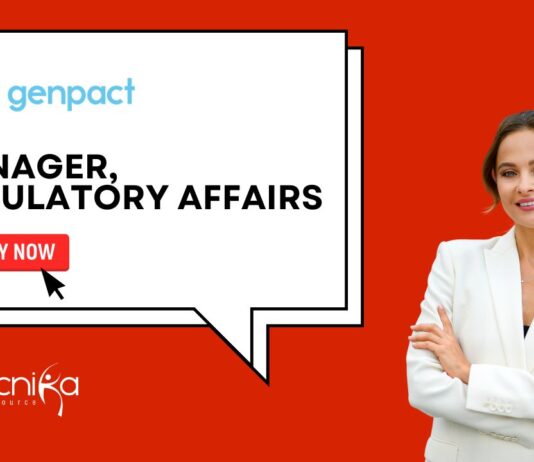 Job at Genpact: Manager, Regulatory Affairs in Hyderabad- Apply Now 