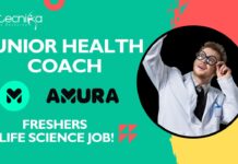 Junior Health Coach at Amura Health Careers | Freshers Life Science Job!