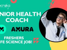Junior Health Coach at Amura Health Careers | Freshers Life Science Job!