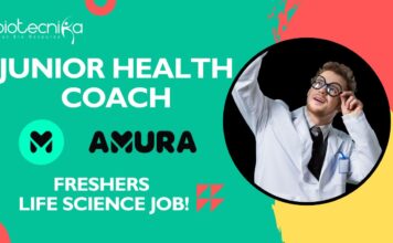 Junior Health Coach at Amura Health Careers | Freshers Life Science Job!