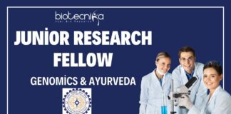 Junior Research Fellow – Genomics & Ayurveda IIT Jodhpur