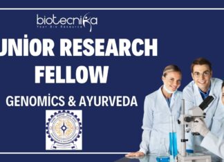 Junior Research Fellow – Genomics & Ayurveda IIT Jodhpur