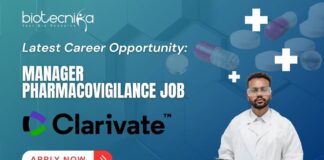 Latest Career Opportunity: Manager Pharmacovigilance Job at Clarivate - Apply Now
