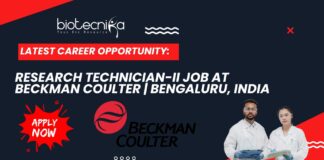 Latest Career Opportunity: Research Technician-II Job at Beckman Coulter | Bengaluru, India- Apply Now 