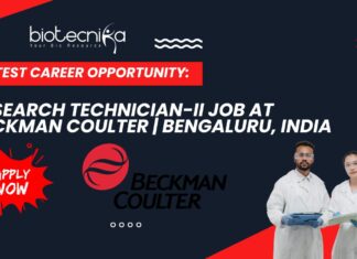 Latest Career Opportunity: Research Technician-II Job at Beckman Coulter | Bengaluru, India- Apply Now 