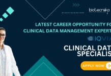 Latest Career Opportunity for Clinical Data Management Experts: Clinical Data Specialist Job at IQVIA – Kochi, India | Apply Now Latest Career Opportunity for Clinical Data Management Experts: Clinical Data Specialist Job at IQVIA – Kochi, India | Apply Now