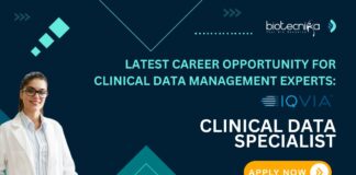 Latest Career Opportunity for Clinical Data Management Experts: Clinical Data Specialist Job at IQVIA – Kochi, India | Apply Now