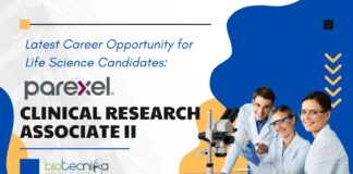 Latest Career Opportunity for Life Science Candidates: Parexel is Hiring Clinical Research Associate II in Bengaluru- Apply Now 