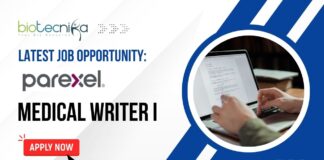 Parexel Hiring Medical Writer For Biological & Biomedical Sciences – Apply Now