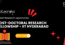 IIT Hyderabad Post-Doctoral Research Fellowship – Apply Today Latest Research opportunity: IIT Hyderabad Post-Doctoral Research Fellowship – Apply Today