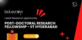 Latest Research opportunity: IIT Hyderabad Post-Doctoral Research Fellowship – Apply Today