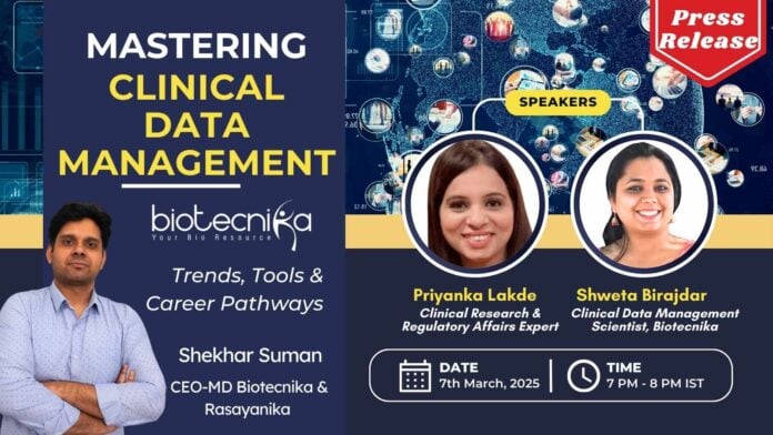 Clinical Data Management Trends, Tools & Career Pathways Webinar Conducted Successfully By Biotecnika