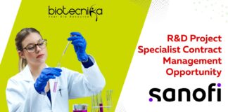 R&D Project Specialist Contract Management Opportunity