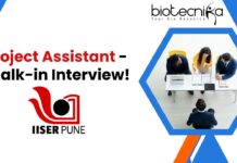 Project Assistant - Walk-in Interview!