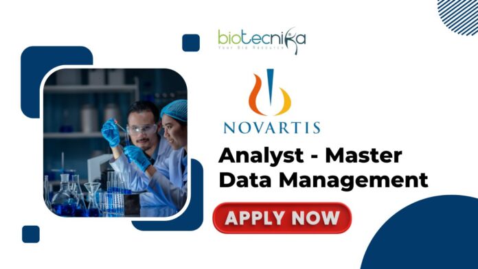 Novartis Hiring: Analyst - Master Data Management in Hyderabad- Apply Now 