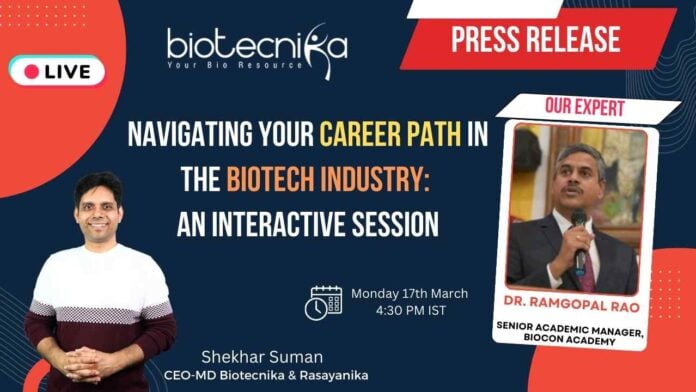 Biocon Webinar at Biotecnika Conducted Successfully