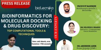 Bioinformatics for Molecular Docking & Drug Discovery Webinar Hosted Successfully