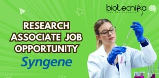 Research Associate Job opportunity