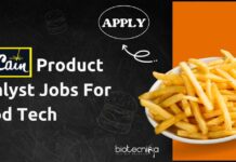 McCain Product Analyst Jobs For Food Tech – Apply Online McCain Product Analyst Jobs