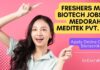 Fresher MSc Biotech Jobs at Medorah