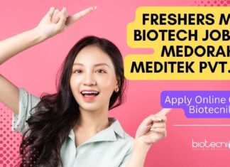 Fresher MSc Biotech Jobs at Medorah