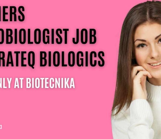 Freshers Microbiologist Job at CuraTeQ Biologics