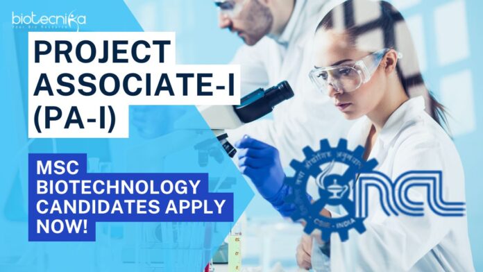 CSIR-NCL Biotech Project Vacancies - Apply Online