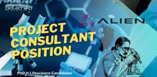 Project Consultant Position at Alien Technology - PhD in Lifescience Candidates Apply Now!