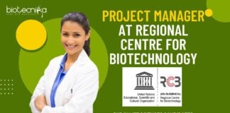 Project Manager at Regional Centre for Biotechnology- PhD in life sciences Candidates Apply Online!