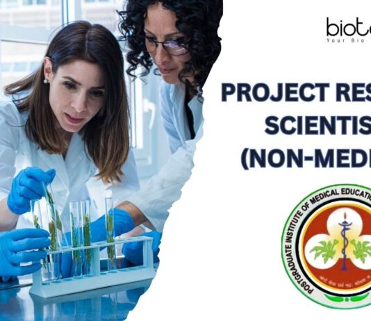 Project Research Scientist-II (Non-Medical) at PGIMER. Apply Now!