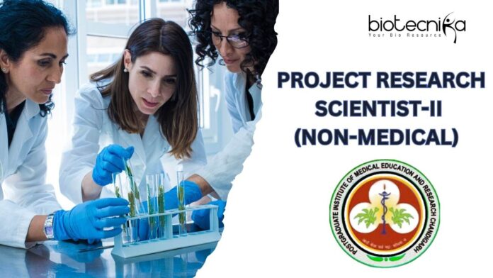 Project Research Scientist-II (Non-Medical) at PGIMER. Apply Now!