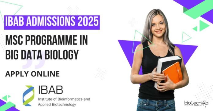 IBAB MSc Programme in Big Data Biology 2025